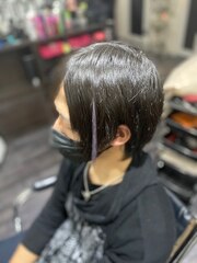 purple×silver　メンズメッシュ　TRICKstyle！