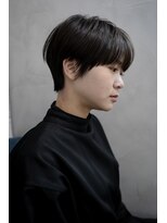 ワク(WAKU)&nbsp;【WAKU】ハイライトと黒髪とショートヘア　斜めバング