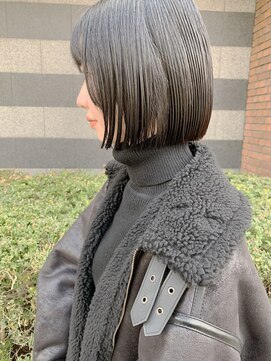 モリオ フロム ロンドン サッポロファクトリー店(morio FROM LONDON) 【morio札幌】2021年札幌髪型 大人かわいい黒髪ボブ