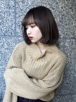 セシルヘアー(CECIL hair)&nbsp;下北沢/韓国ヘア/ワンカールボブ／イルミナカラー／グレージュ