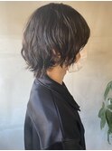 ウルフショートパーマ