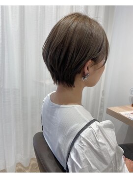 アヴァンス なかもず店(AVANCE.) ハンサムショート×ショート×セピアグレージュ×透明感カラー