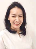 メゾンツムギ(MAISON TSUMUGI)&nbsp;メゾンツムギ《吉沢ジュン》40代からの似合わせひし型ミディ