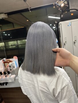 ラフ(LAFF) #バレイヤージュ#グレージュカラー#ボブウルフ#ココアベージュ