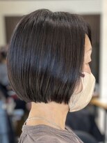 アトリエコア(Atelier Coa)&nbsp;ショートカットショートボブミルクティーベージュカラー前髪あり