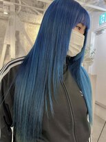 フォト 新宿(foto) 韓国　レイヤーカット　オーシャンブルー　髪質改善【HINA】