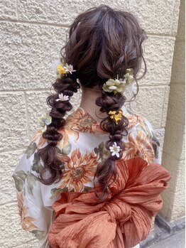 アトリエココ(Atelier coco.)の写真/【大通駅徒歩1分】お着物の着付け＆ヘアアレンジご予約受付中◎お気軽にお問い合わせください♪