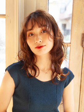 ヘアサロン レア 高崎(Lea) 20代30代大人かわいいベージュナチュラルセミロングヘアー美肌