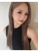 ミルクティーグレージュ  透明感カラー バレイヤージュ