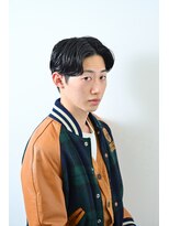 チルチェア 池袋(CHILL CHAIR) センター分け×ツーブロック <池袋> <理容室> <バーバー>