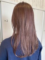 ヘアメイク アリエス 岩切店(HAIR MAKE aries) 白髪ぼかしハイライトパープルベージュ　30代40代 仙台 岩切