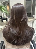 レイヤーカットハイライトショートヘアイルミナカラーオージュア