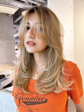 シオン(shion) くすみベージュ秋色透明感カラーオリーブカラー_ba484131