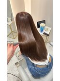 髪質改善*アッシュブラウン*艶髪ストレート*美髪