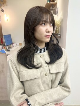 ヴィンスジオ 岐阜駅南(vince gio) 韓国くびれヘア/オリーブグレージュ