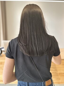 ケシキ 佐賀(keshiki) くすみグレージュ/セミロング/イルミナカラー/艶カラー