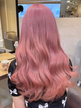 ベレーザ 渋谷神南(Beleza) 1618ブリーチ＆ダブルカラー韓国レイヤーカットラベンダーピンク