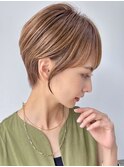 30代40代大人女性/前髪ありショートボブ/ショートヘア/髪質改善