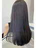 湿気で髪がうねる方へ【美容室・平日限定】カット＋縮毛矯正＋Tr　￥12,750