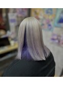 ヘアアレンジしても可愛い！インナーカラー！