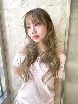 リリー(Lilley) マロンベージュ×小顔レイヤー×韓国風巻き×髪質改善