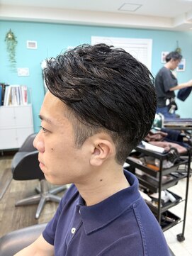 ブレス ヘアアンドスパ 湘南台(bless hair spa) アップバングメンズスタイル
