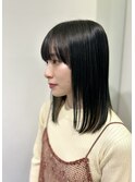 髪質改善トリートメント/切りっぱなし/暗髪/ワイドバング