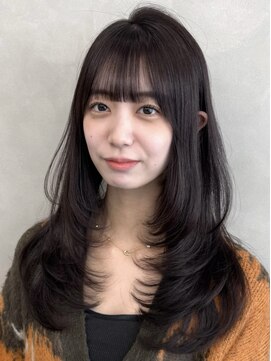 ロイ(Roi) ◎20代30代ラベンダーブラウンワンカールレイヤー