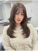 似合わせレイヤーカット前髪顔周りカット大人美人