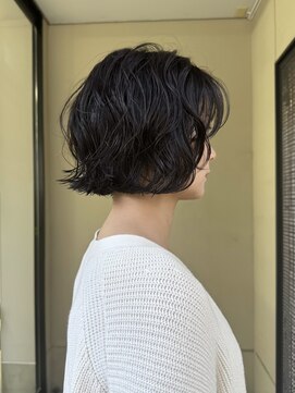 ボブカット/ボブパーマ/ゆるめパーマ/ボブウルフ/lレイヤーボブ