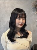 ダークブラック×上品レイヤー