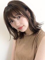 リヤン 表参道(lyann) ナチュラルカール薄めバング美髪愛されイメチェン結べるボブ