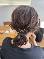 ヘアー アイス 御器所本店(HAIR ICI)&nbsp;20代30代40代50代透明感ブラウン×簡単アレンジ
