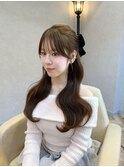 ◇韓国顔周りハイレイヤーカットミディアムレイヤーカット銀座