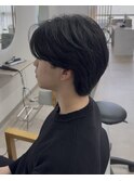 センターパート/フェザーパーマ