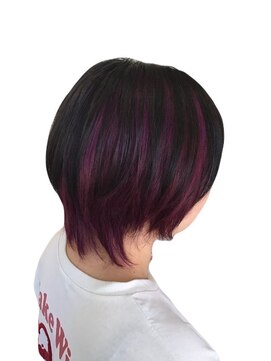 ヘアーズファイン(hair's fine) 夏カラー×髪質改善ショートボブ◎夏サマー大人可愛い小顔