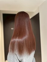 シアバイルーシー(SIA by LUCEY)&nbsp;暖色カラーブリーチなしピンクカラー赤髪ボルドーカラーレッド