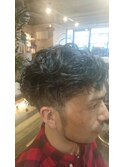 ワイルドモードなパーマスタイル