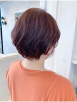 キャアリー(Caary)&nbsp;福山市美容室Caary人気 ゆるふわパーマ赤みカシスピンク