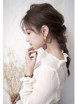 クレドガーデン 綾瀬店(CRED GARDEN)&nbsp;小顔 ゆるふわアレンジ 編み込み アレンジ 二次会 結婚式 綾瀬