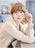 HARBORS鎌倉/マッシュショート/キャラメルベージュ/耳かけl