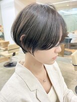 ソーコ 渋谷(SOCO) 大人ショートボブ丸みショートカットマッシュショート前髪あり