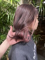 ソワンドゥブレス 瓜破店(soin de brace)&nbsp;全頭ブリーチ透明感カラー×インナーカラー