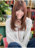 大人ガーリーピンクラベンダーレイヤーロングh2川口10代20代!