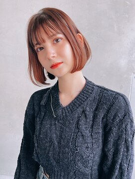 エイミー(Aimee) Aimee町田 ふんわりボブ×ピンクブラウン