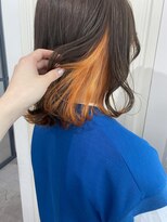 ヘッツ 仙台駅前店(HETTU)&nbsp;黒髪/グレーベージュ/レイヤーロング/前髪パーマ