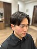 メンズカット＋縮毛矯正￥16,500→￥15,950　神保町/メンズ/眉毛/理容室/床屋