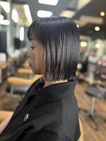 リッツファミリーズ ニコ本原店(RIT FAMILY Z)&nbsp;ピンクベージュインナーカラーボブ