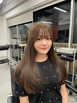 レブ 三条河原町(Reb,)&nbsp;ブリーチなしダブルカラーレイヤーカットミルクティーベージュ