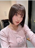 ラインボブ×透明感カラー(奥田)